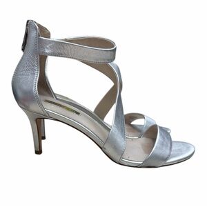 Louise et Cie Elegant Silver Strappy Heels